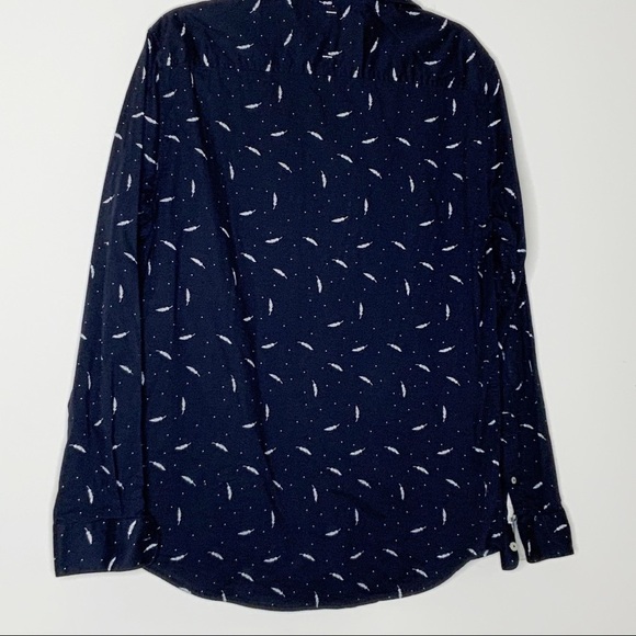 Level TEN dark blue mens buttoned down shirt . L - Picture 2 of 6